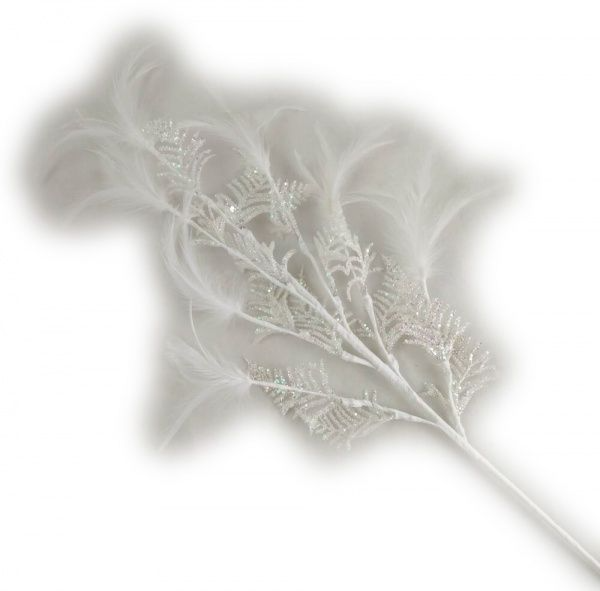 Декорація новорічна Гілками з пір'їнками 82 см EPI-RS1Z2018