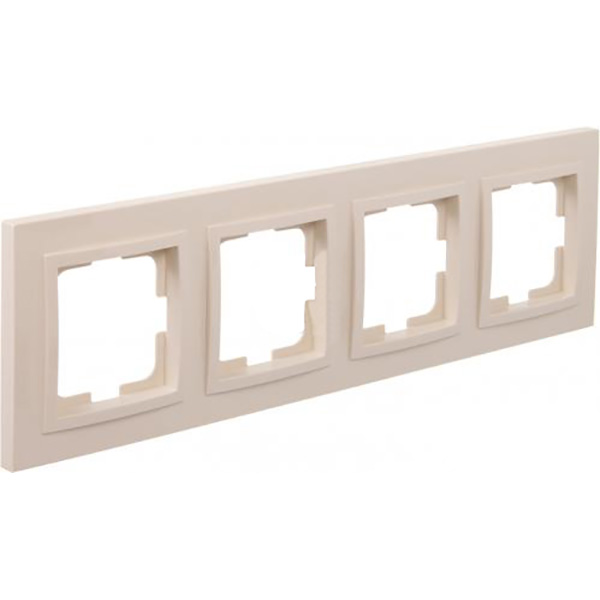 Рамка чотиримісна Mono Despina універсальна кремовий 102-170000-163