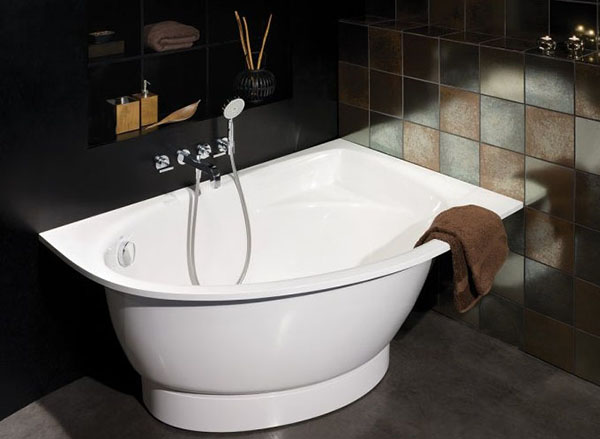 Ванна зі штучного каменю PAA Tre K (права) 150х100 см 