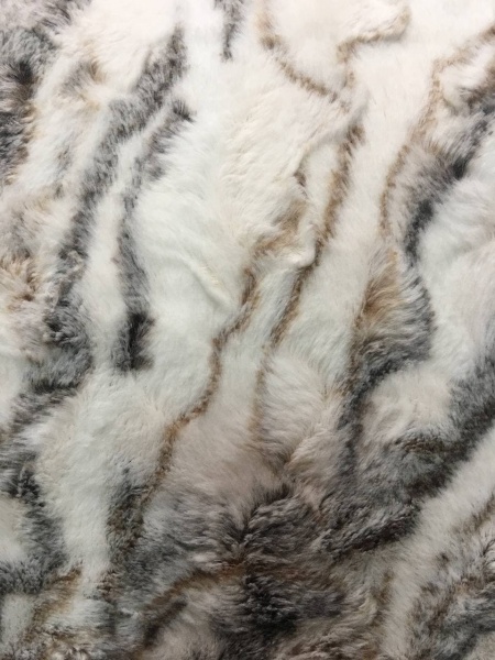 Покрывало Мрамор 220x200 см La Nuit белый с бежевым 