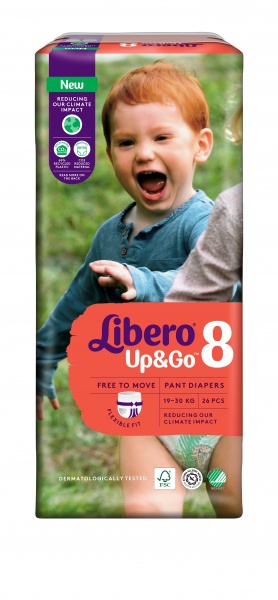 Подгузники-трусики Libero Up&Go 8 19-30 кг 26 шт.
