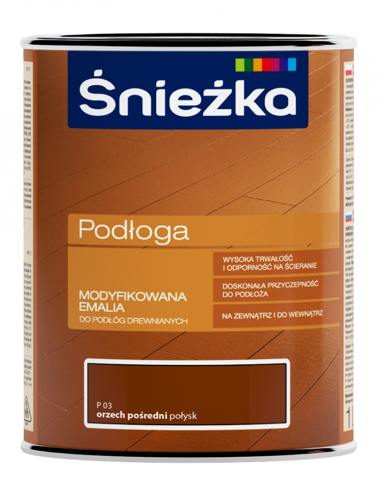 Емаль Sniezka для підлоги Podloga проміжний горіх глянець 0,8л