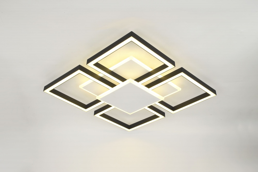 Люстра стельова Sensio LED ALBOX S510 11600Lm 3000-6000K 106 Вт білий/чорний