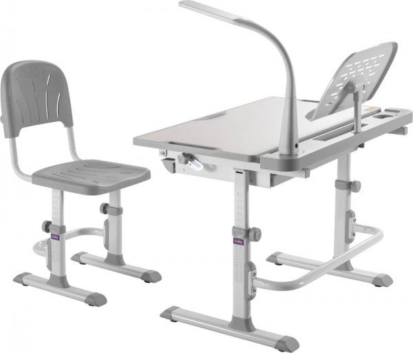 Комплект парта і стілець-трансформер FunDesk Disa Grey