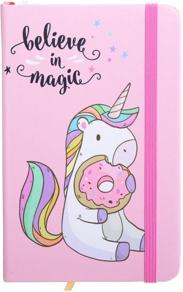 Книга для нотаток Unicorn with donut А6 96 аркушів