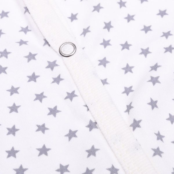 Комбинезон детский Bambinelli серая звездочка р.68 белый с рисунком 
