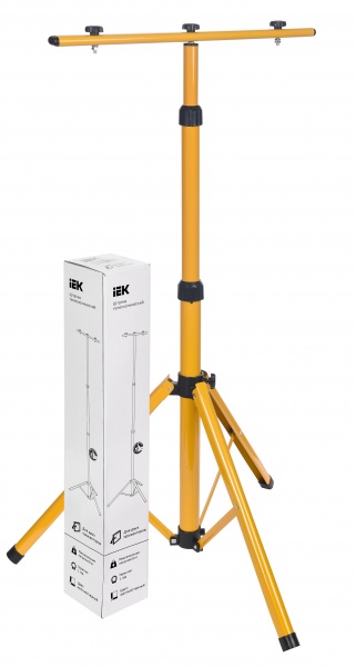 Штатив IEK для 2 прожекторов 68х68х160 см желтый LPADD2-160-2-K05 