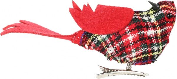 Декорация новогодняя Птичка шотландская 9207-14