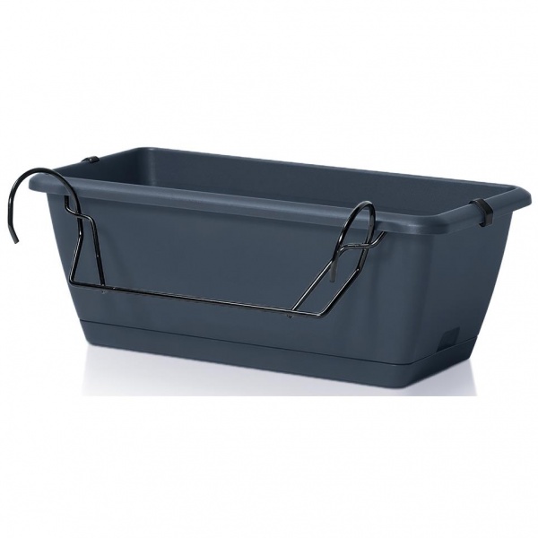 Ящик балконний Prosperplast Respana Easycare W навісний 400 мм прямокутний антрацит (61819-433) 