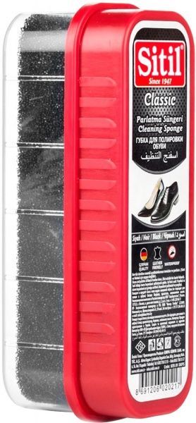 Губка-блиск для взуття Sitil стандарт чорний