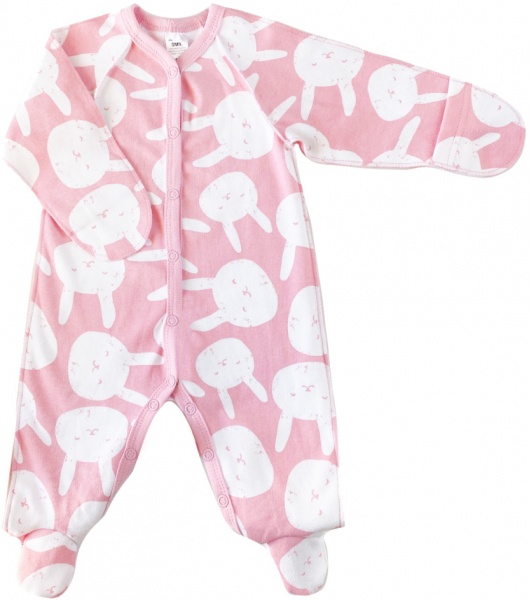 Комбинезон для девочки Smil р.56 розовый с рисунком 108613 