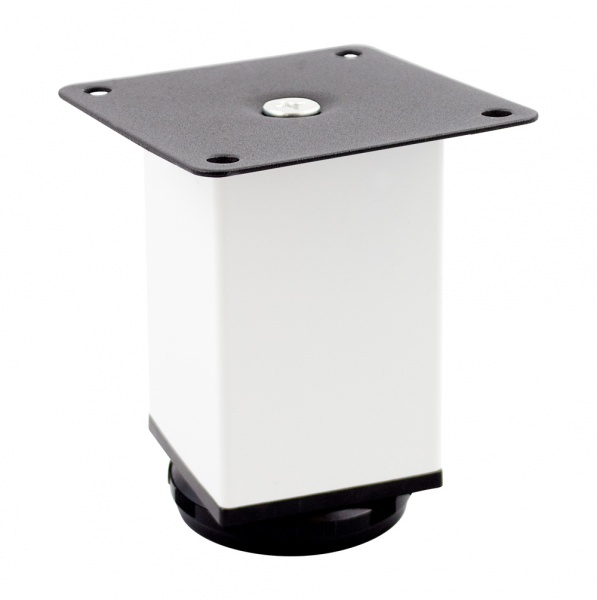 Меблева ніжка Comit квадратна 50х50х100 мм біла 