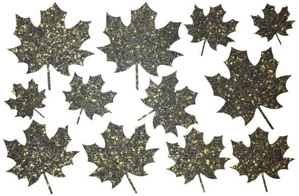 Декор из жидких обоев Листья 1 Bioplast 1029 