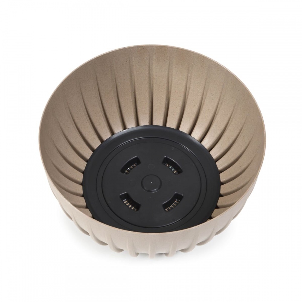 Вазон пластик MIRA BOWL круглий кремовий 3,6 л Ламела (9749171)