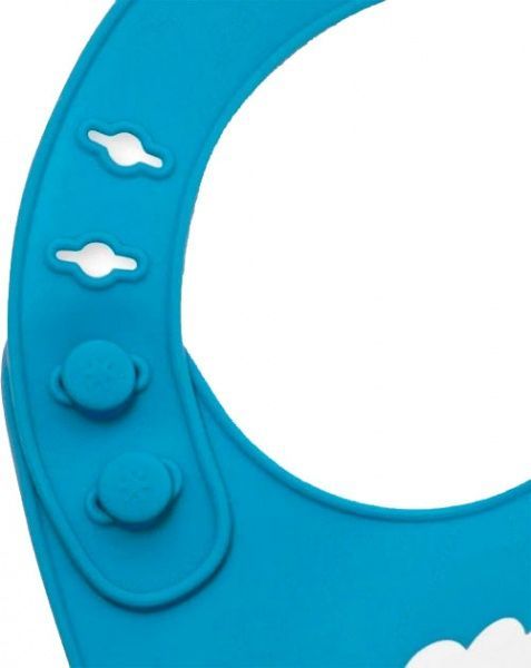 Слюнявчик Skip силиконовый Hop Совенок синий 232200 