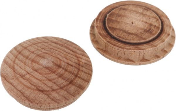 Заглушка деревянная бук 28 мм 4 шт. 