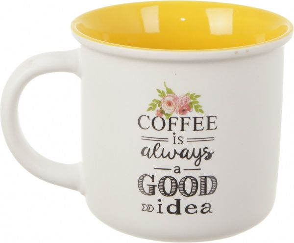 Чашка Flowers Yellow 350 мл Fiora