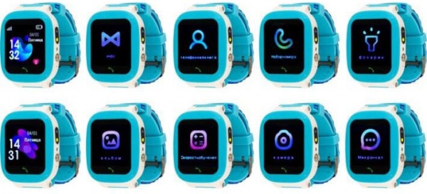 Смарт-часы AmiGo GO004 Splashproof Camera+LED blue