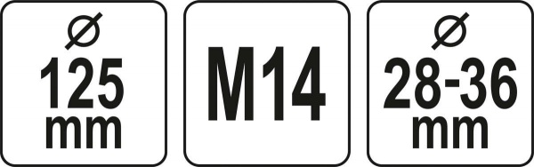 Кожух пилозахисний до КШМ для шліфування на диск d115/125 мм YATO YT-82994