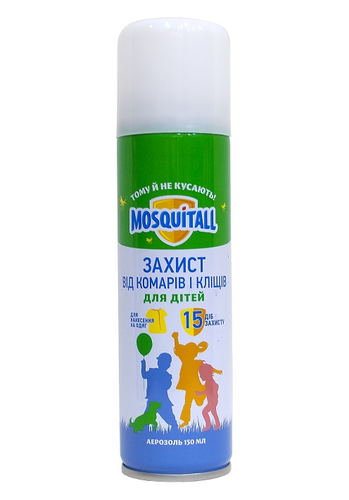 Аерозоль Mosquitall Ніжний захист для дітей від комарів и кліщів 150 мл