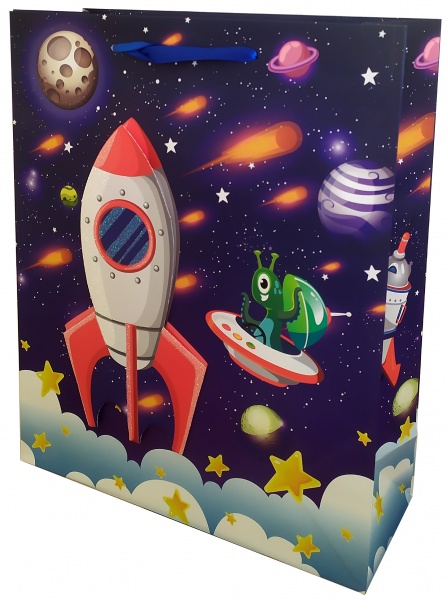 Пакет подарочный детский 26x32 см в ассортименте Happycom International