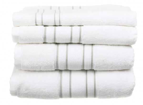 Рушник Villa 70x140 см білий із зеленим Sous Dias 