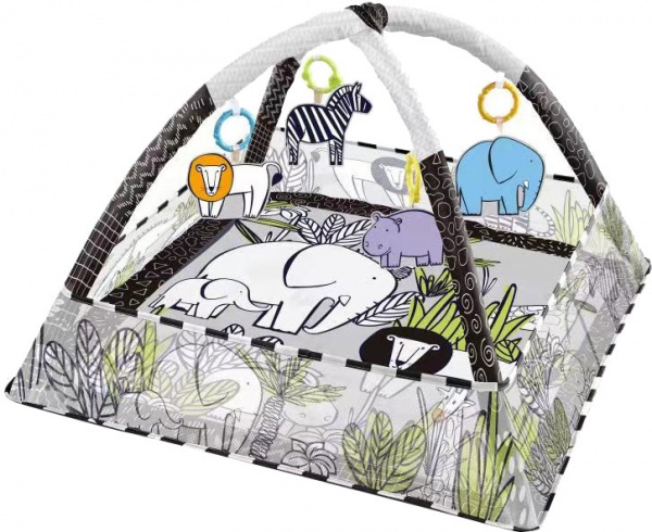 Игровой коврик BIBI-INN з бортами серый HW22116101