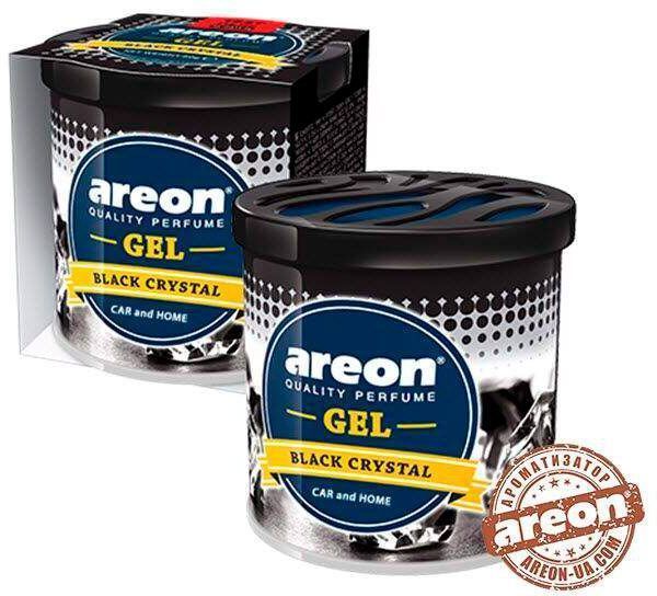 Ароматизатор на панель приладів АРЕОН гель консерва Чорний Кристал