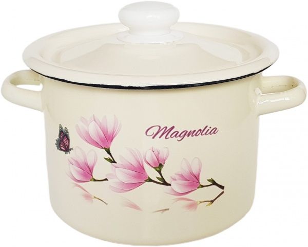 Каструля циліндрична 2 л Магнолія Idilia