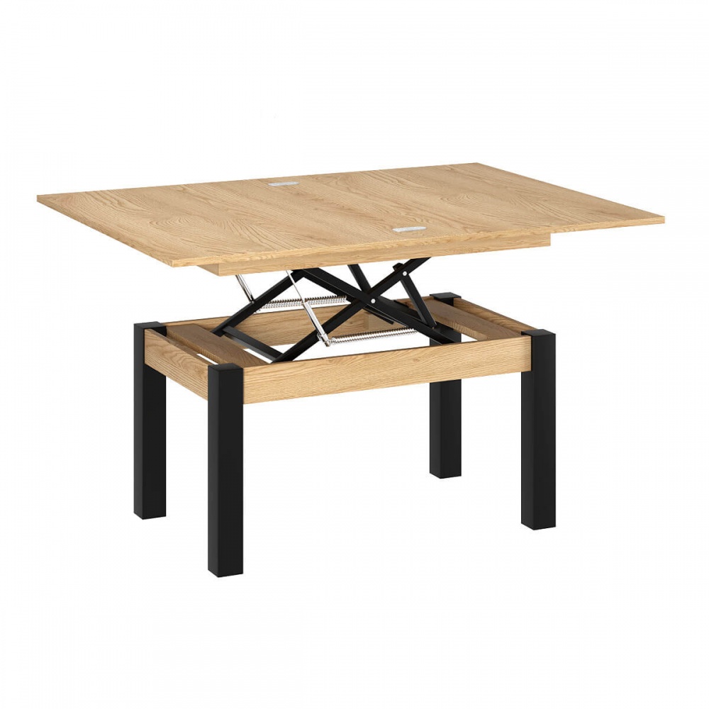 Стол-трансформер ART IN HEAD Батерфляй 900(1200)x600x510мм дуб артизан/венге/дуб артизан