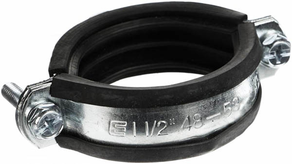 Хомут із гумовою прокладкою М8-М10 48-53 мм 1 1/2