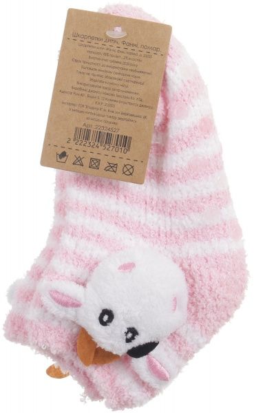 Носки детские JIANGSU Фанни коровка MWSE012/cow р.20–22 розовый 