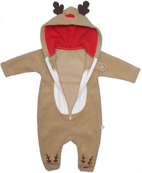 Комбинезон детский Фламинго праздничный 425-902 р.74 бежевый 