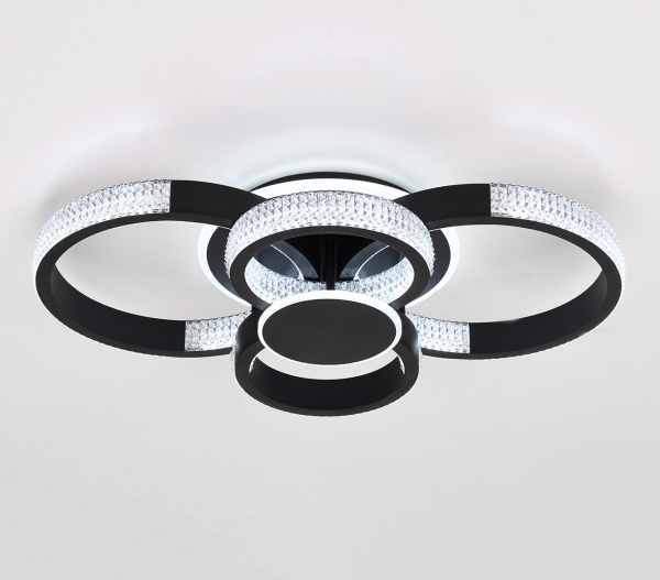 Світильник світлодіодний Hopfen Schwarz RС з пультом ДК 100 Вт чорний 3000-6000 К 