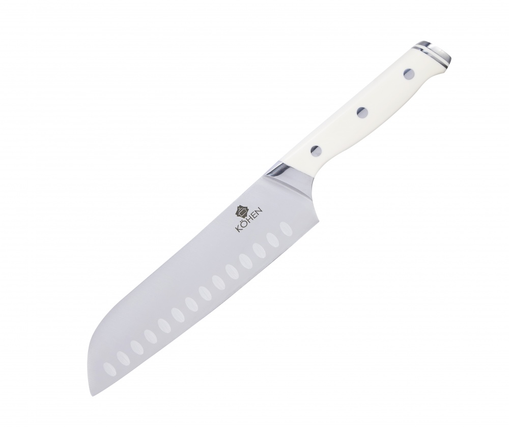 Ніж сантоку Kohen White Deluxe 18,4 см KN92002