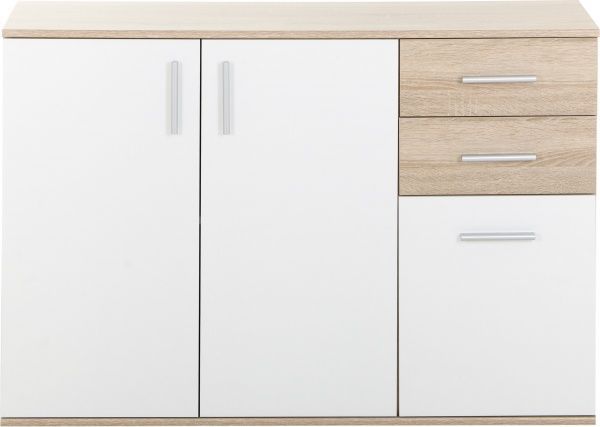 Комод VMV Holding Бобби КОМ 3D2S дуб сонома/белый 