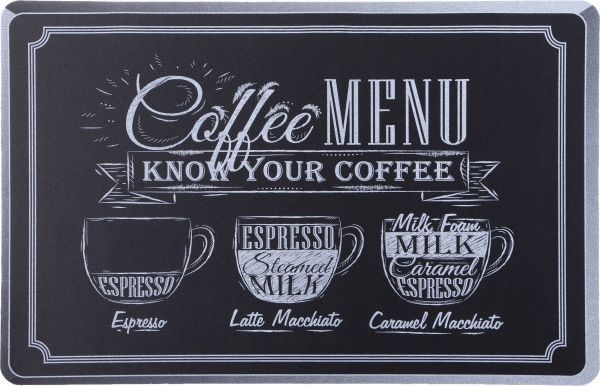 Коврик для сервировки Coffee menu 43,5x28 см черный Flamberg