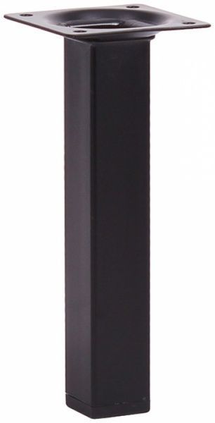 Меблева ніжка Larvij L61S15BL25 квадратная 25х25х150 мм чорна 