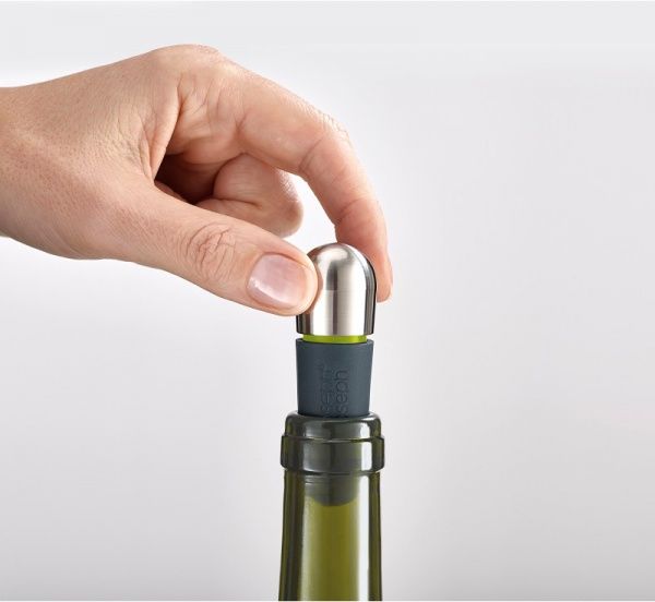 Набір корків для пляшок силіконових BarWise 7,7х2,4х2,4 см 2 шт. сині Joseph Joseph