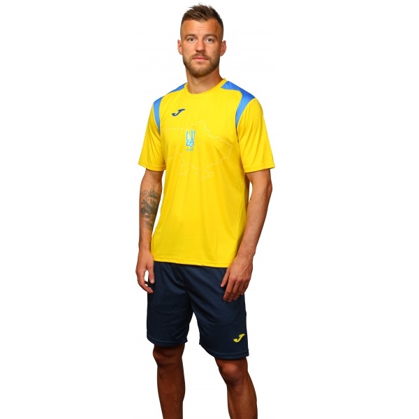 Футболка форми збірної України 2021 Joma Ukraine Official Replica T-shirt 101264.907 р.2XL-3XL жовтий