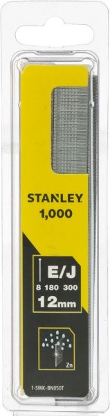 Гвозди для пневмостеплера Stanley 12 мм тип J 1000 шт. 1-SWK-BN050T