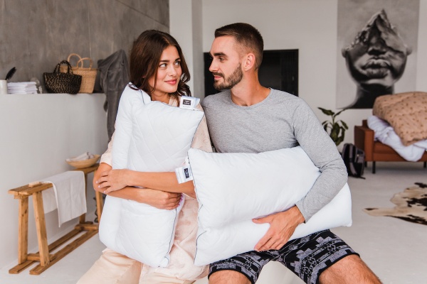 Подушка ортопедична DeLuxe EcoSoft Silver 565ортопедична 50х70 см (2200000625168) MirSon