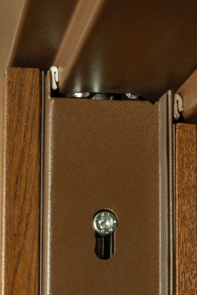 Дверь входная Термо House-703 улица дуб бронзовый 2050x1200 мм правая