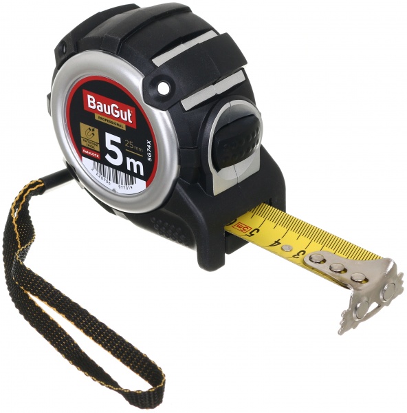 Рулетка BauGut автолок с магнитами 5G74X 5 м x 19 мм