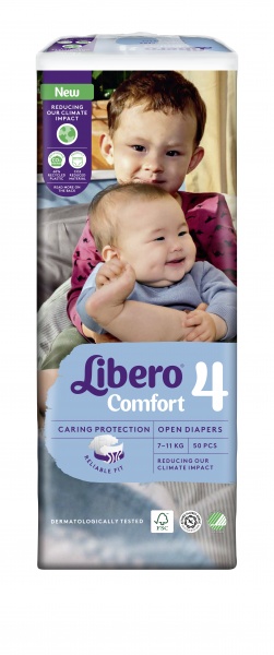 Подгузники Libero Comfort 4 7-11 кг 50 шт.