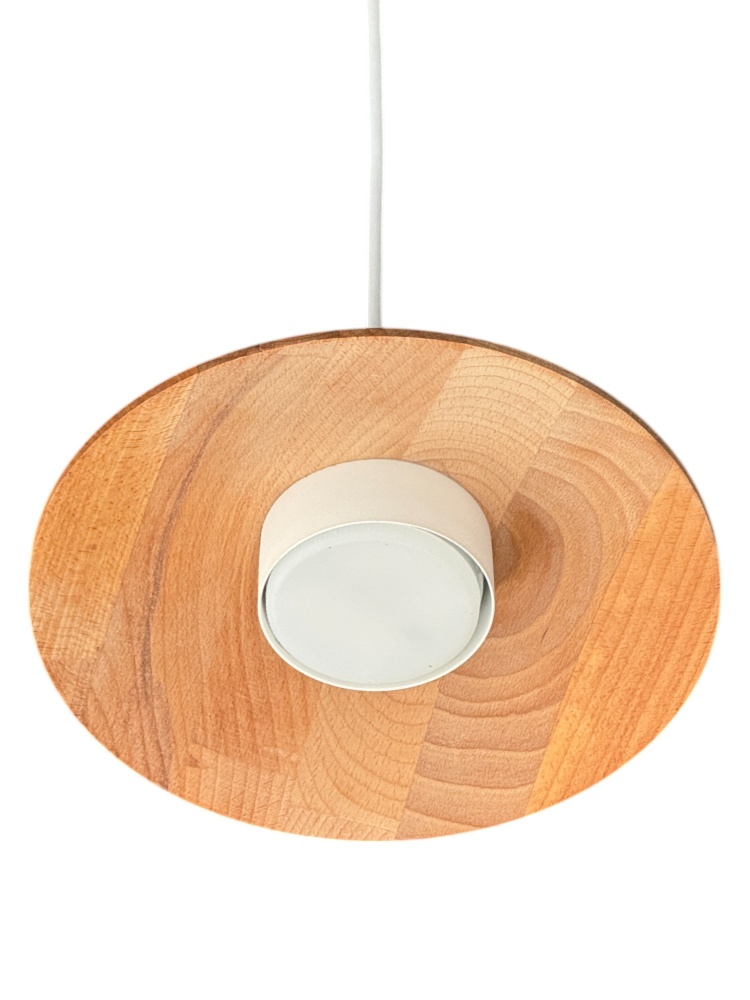 Світильник підвісний Светкомплект Hat 1xGX53 білий/дерево