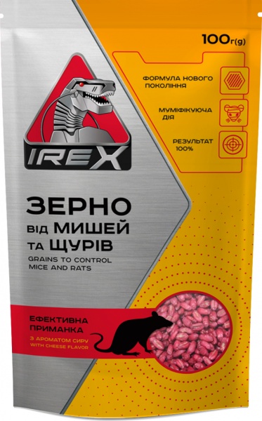Зерно от мышей и крыс IREX 100 г IRR005