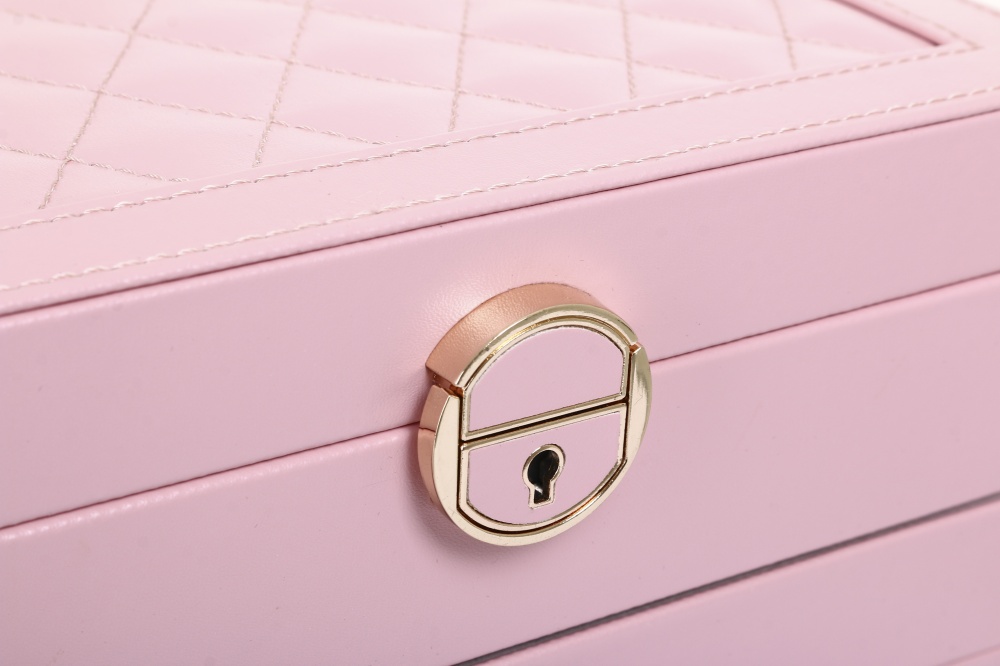 Шкатулка для украшений Chic 23х17х13 розовая