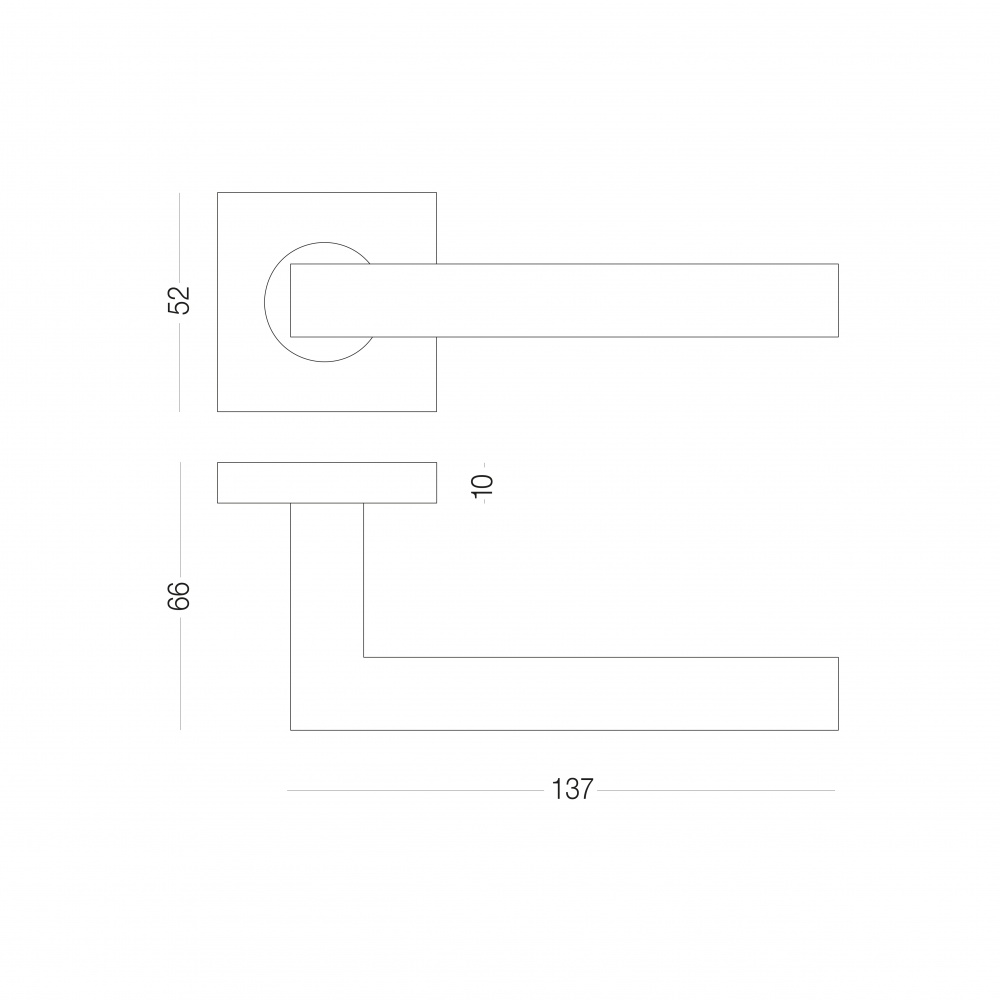 Ручка на розетці МВМ S-1137 нержавіюча сталь
