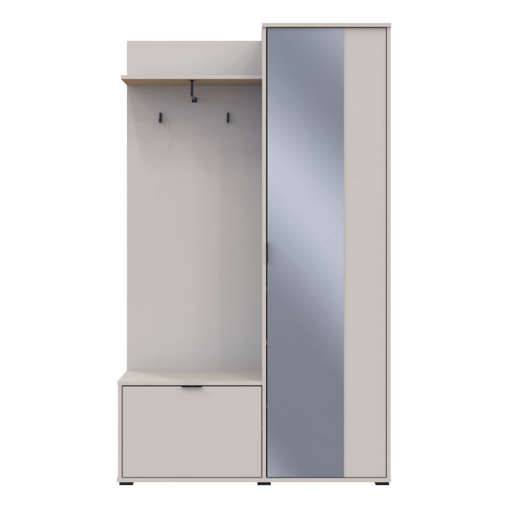 Прихожая с зеркалом Doros Дора 1920х1135х400 мм кашемир